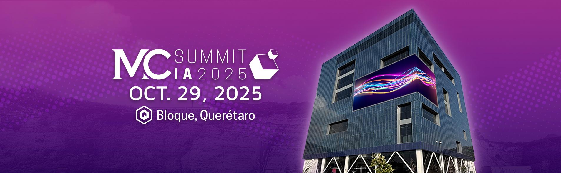 Banner del evento MC Summit IA 2025